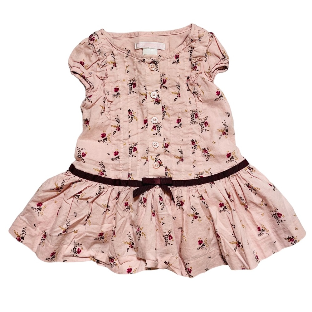 Janie and Jack Autumn Equestrian Floral Dress